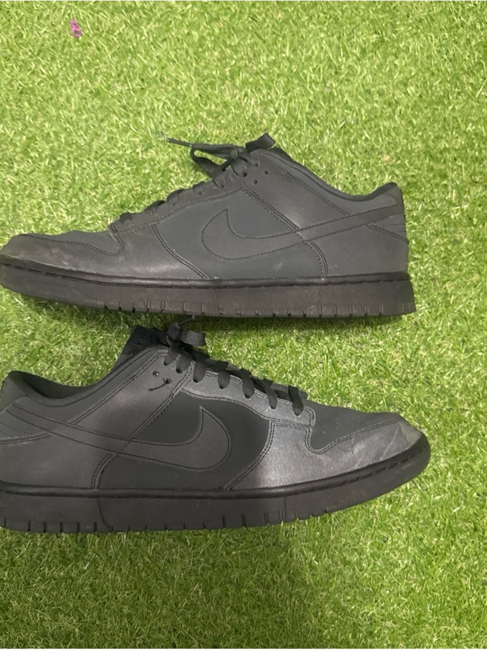 Nike Black and Yellow Low-Top Sneakers